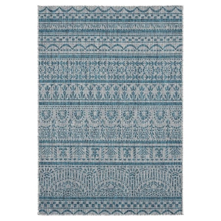 United Weavers Of America 5 ft. 3 in. x 7 ft. 6 in. Augusta Diani Aqua Rectangle Area Rug 3900 10163 69